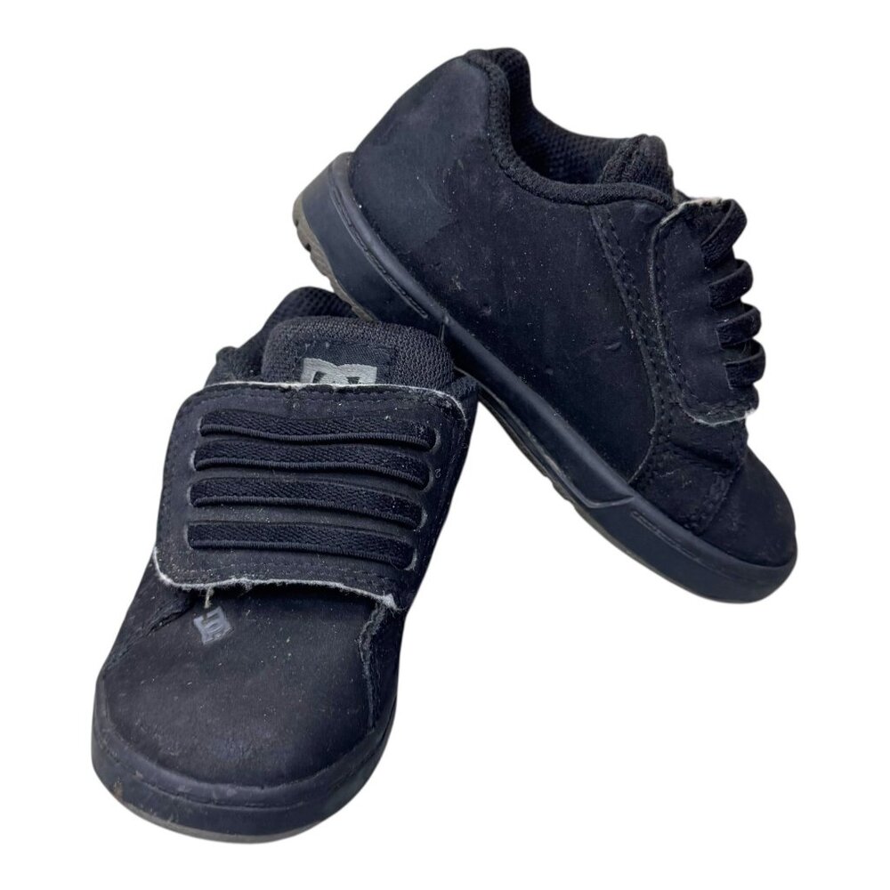 Dc Toddlers Court Grfk V2 Toddler Sneakers Black Low Top Skate Shoes Size 7 SEE